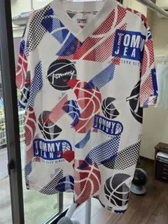 TOMMY JEANS 半袖Tシャツ(バスケ柄) XLサイズ 美品中古