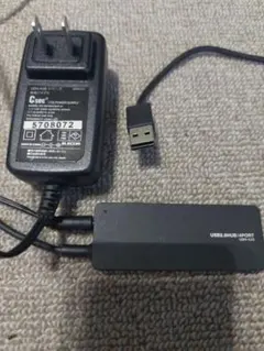 ELECOM U2H-A4SBK USB2.0 4ポートハブ ACアダプター付