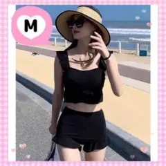 ♡すらっと脚見せ♡水着 【M】レディース ハイウエスト ビキニ d 可愛い
