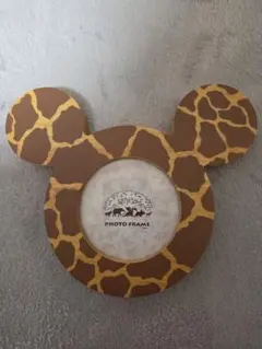 ウォルトディズニー キリン柄 ミッキーフォトフレーム •新品未使用