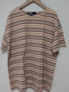 Polo by Ralph Lauren Lサイズ ストライプ Tシャツ