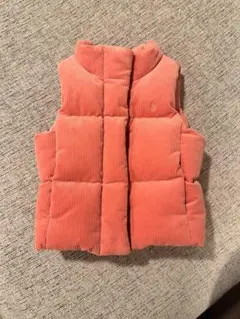 ラルフローレン　4歳　ピンク コーデュロイ ダウンベスト