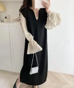 mily bilet ワンピース シアー袖
