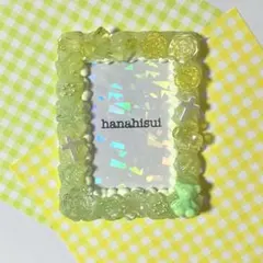 No.163 トレカケース　ホイップデコ　B8 緑　グリーン　黄色　イエロー