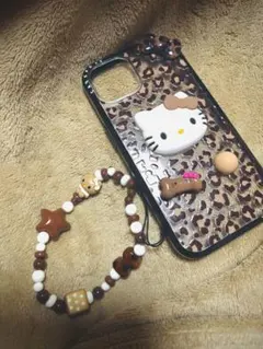 ハローキティ ヒョウ柄 iPhoneケース