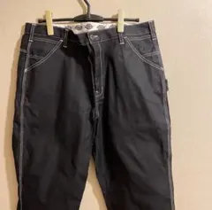 【送料込み】Dickies ステッチ ワイドパンツ ペインターパンツ ブラックのサムネイル