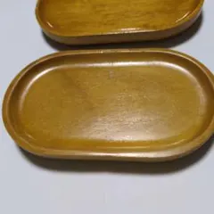 細長い茶托　3点