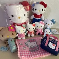 サンリオ ハローキティ ぬいぐるみ マスコット 巾着 ポーチ ひざ掛け 