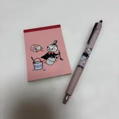 【リトルミイ】ミニメモ帳とフリクションのボールペンのセット　新品未使用のサムネイル