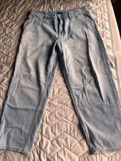 UNIQLO ストレートデニムLライトブル 一美品ユニクロ 人気ジーンズ