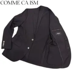 【春夏】コムサイズム　ポリエステル　アンコンジャケット　シェルボタン　Mサイズ