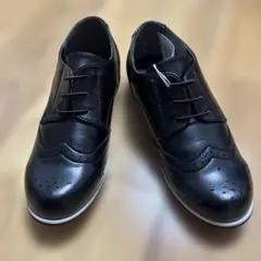 新品未使用☆コムサイズム　黒　ウィングチップ　フォーマルシューズ23㎝