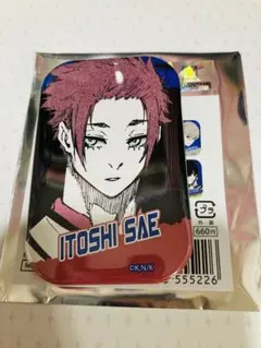 ブルーロック　糸師冴　トレーディングスクエア缶バッジ　ベルハウス　原作絵