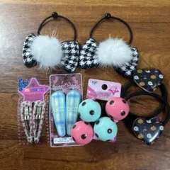 ヘアアクセサリーセット 4種 6個入り