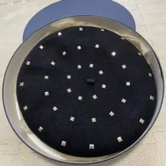 ゲリラセール★新品★LAULHÈRE スタッズ付き黒ベレー帽のサムネイル
