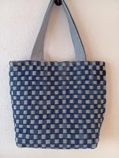 【SA様】専用 デニムリメイク 巾着トートバッグ パッチワーク 楕円底 SA様】専用 デニムリメイク 巾着トートバッグ パッチワーク 楕円底