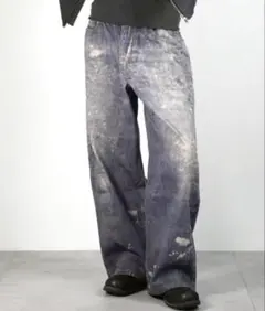 Chikashitsu + digital print wide denimのサムネイル