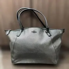 COACH ガンメタトートバッグ