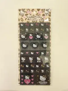 【正規品】【24時間以内発送】ハローキティ90sタイルシール ヒョウ柄ブラック