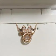 クロスフォー ミニーマウス ペンダント ピンクゴールド ディズニー