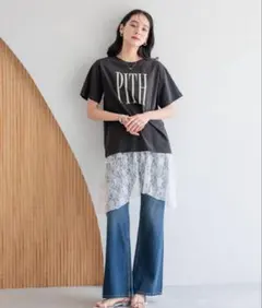 LOWRYSFARM マルチWAYレーススカート　497453