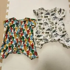 Ocean ground☆カラフルロンパース2点セット☆おしゃれ