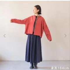 シサム工房✨オーガニックコットンコーデュロイカケラジャケット
