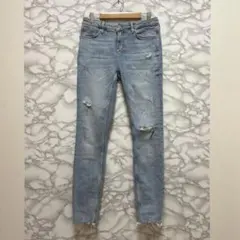 ZARA ザラ ダメージ加工 細身 スキニージーンズ 38 (Mサイズ相当)