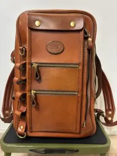 HERZ ヘルツ　2wayスクエアリュック　R-66 ブラウン