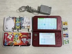 Newニンテンドー3DS LL メタリックレッド ソフト付き