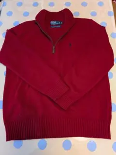 POLO by RL フロントジッパー付100%コットン　セーターのサムネイル