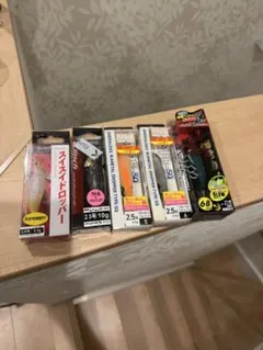 新品　エギ5個セット　シマノ　フラッシュブースト　海老助　子持ち　エメラルダスのサムネイル