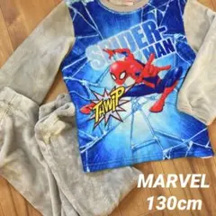130 MARVEL マーベル スパイダーマン もこもこ パジャマ 長袖 男の子