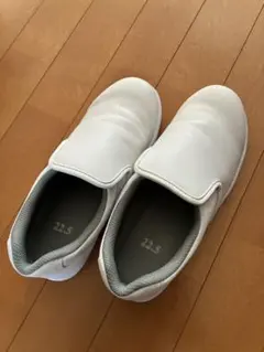 KAZEN 厨房シューズ ホワイト 22.5cm