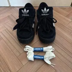 adidas アディダス スニーカー 27 黒 LAWSUIT ロースーツ 靴紐