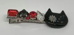 【ハンドメイド】猫型ヘアクリップ