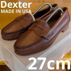 【良品】90s DEXTER ローファー USA製 9M 27センチ 革 コイン