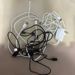 USBTYPE-Bケーブルセット（白・黒）