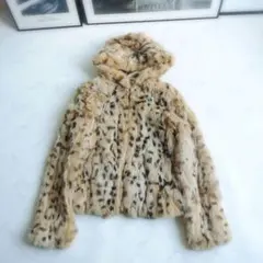 スコットクラブ 毛皮コート ラビットリアルファー ショート丈ジャケット