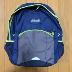 Coleman キッズ リュック ネイビー×ライトグリーン