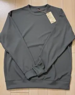 新品⭐︎無印良品 紳士 ＵＶカット乾きやすいワッフルクルーネック長袖ＴシャツL