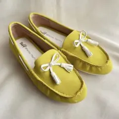 WA Oriental Traffic イエロー モカシン フラット タッセル