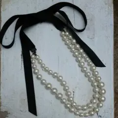 コットンパールネックレス