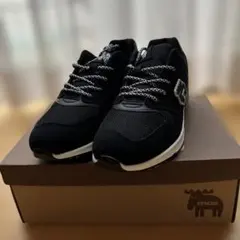 【即日発送・お値下げ】moz⭐︎エアー軽量ブラックスニーカー ⭐︎24.5cm⭐︎新品