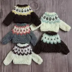【B】リカちゃん用 ニット セーター ハンドメイド