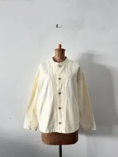 【美品】HEAVENLY　コットンツイルジャケット　アイボリーのサムネイル
