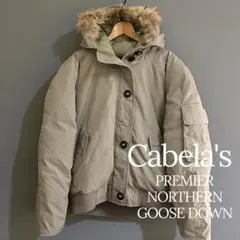 Cabela's ファーダウンジャケット 短丈 N-2B型　ペールトーン 古着のサムネイル