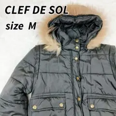CLEF DE SOL 5WAY 中綿ジャケット ベスト M ボタン欠損ありのサムネイル