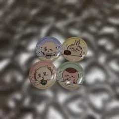 ちいかわ×くら寿司コラボ缶バッジ4個セット