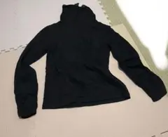 H254 ブラック ハイネック 長袖 トップス